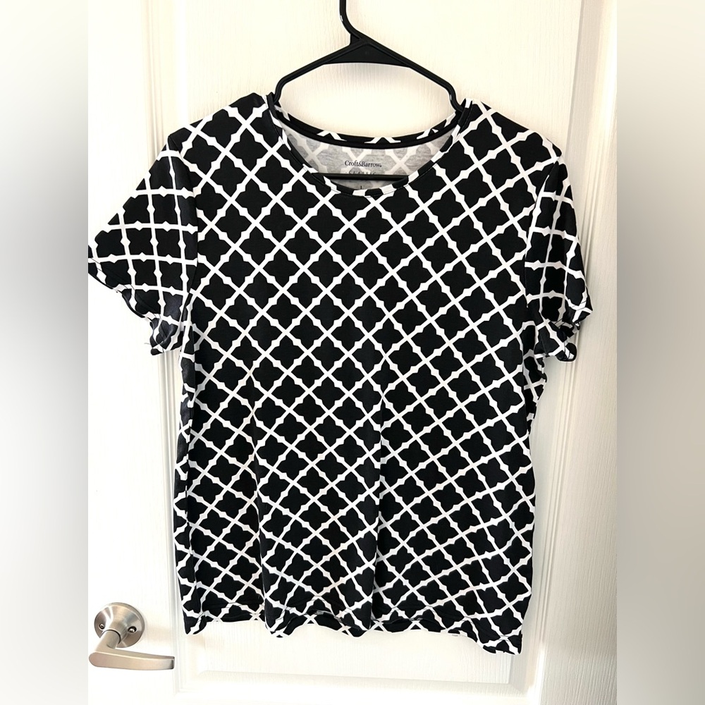 Croft & Barrow Classic Tee Sz L Casual Resort Office - Picture 2 of 10